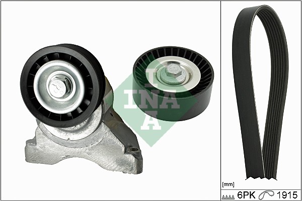 INA 529000710 V Kayiş Gergi Rulmani 6pk 1915 V Kayiş Ford Focus-Fiesta-Escort 98> 1.6 Benzin Rulman Kiti V Kayiş I İle. Direksiyon Pompa Kasnaği İle Beraber