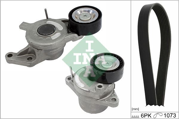 INA 529036010 Alternatör Gergi Kiti 6pk1073 Grandland-Vivaro C-Zafira Life-P308-P508-P3008-P5008-Expert- Jumpy- C4-C5-Ds4-Ds5-Proace Verso 2.0 Bluehdi Dw10