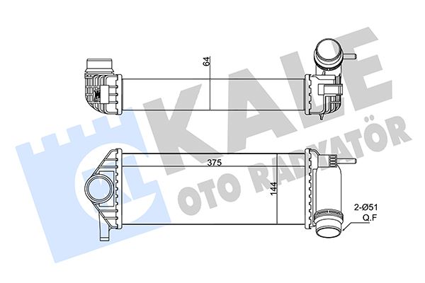 KALE 350915 Turbo Radyatörü Kangoo Iii 2010>Klipsli Geçmeli