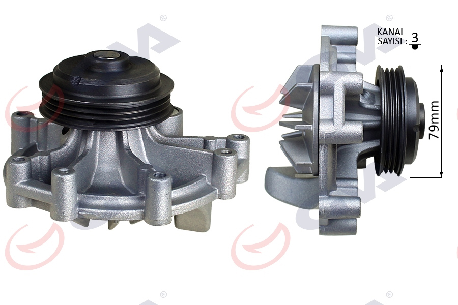 ZWP1077 Devirdaim Peugeot Boxer I 2.5 D (Dj5) 1994-2002/ Jumper I 2.5 D (Dj5) 1994-2002/ 605 2.5 Td (Dk5ate) 1989-1999/ Boxer I 2.5 Tdi (Dj5t-Dj5ted) 1994-2002