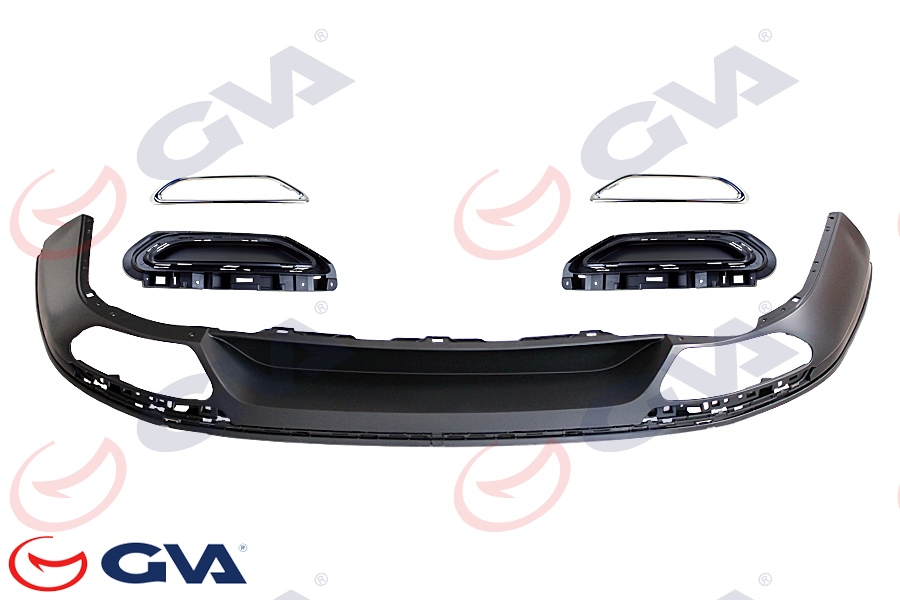 GKL 290234 Tampon Spoyleri Arka Highline Full Kromlu Set Passat 2015-2019