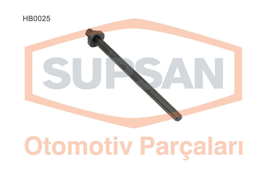SUPSAN HB0025 Silindir Kapaği Civata Seti Astra F-G-H-J-Corsa B-C-D-Vectra B-C-Meriva A16-X14-X16xel-Z16let-Ler