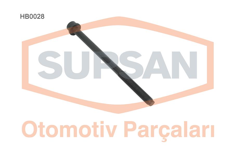 SUPSAN HB0028 Silindir Kapak Saplamasi Fiat Doblo 10> Egea 16> 500l 14> 500x 14> Alfa Romeo Giulietta 10>16 Mito 08>15 Tonale 22> Renegade 20> 1.6d Mtj