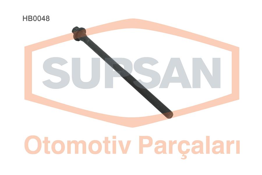 SUPSAN HB0048 Silindir Kapak Saplama Takimi 10 Adet Peugeot P106-P205-P206-P207-P306-P307-P405-Partner Citroen C 2-C3-Xsara-Saxo-Nemo-Berlingo-Ax-Zx 1.4i-1.6i 8v Tu3-Tu5 1.0 Tu9 1.1 Tu1