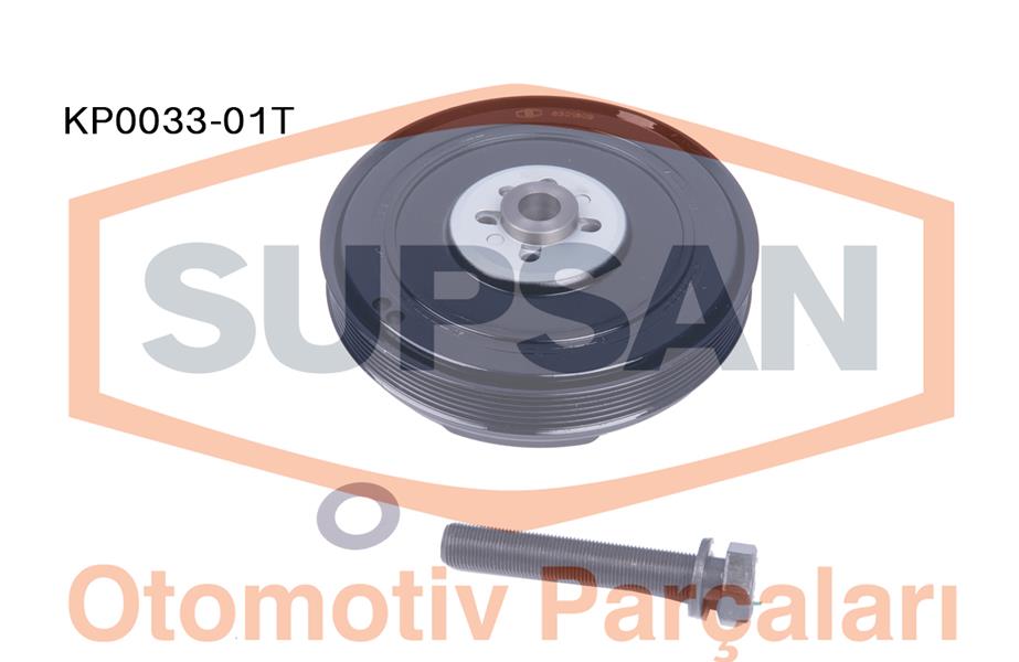 SUPSAN KP0033-01T Krank Kasnaği Transporter T4-Volt Lt35 2.4d-2.5 Tdi-Crafter 2.5 Tdi Anj-Apa-Aat-Aab-Agx Civatali