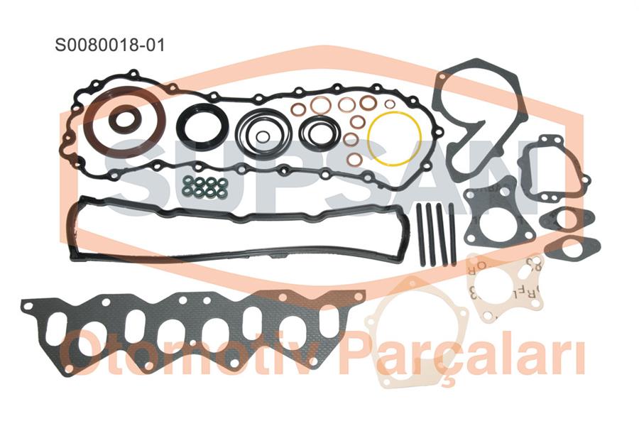 SUPSAN S0080018-01 Conta Tam Takim Renault Kangoo - Express 1.9d - R19 1.9d Eng. F8q Eski Motor