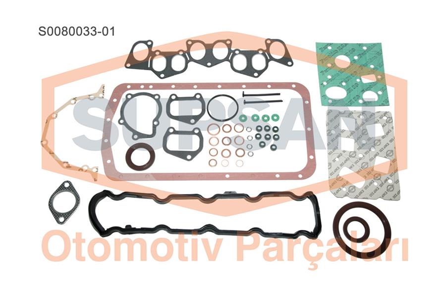 SUPSAN S0080033-01 Conta Tam Takim Peugeot Partner - Citroen Berlingo - Boxer Diesel 1.9 Eng. Xud7/Xud9/9a