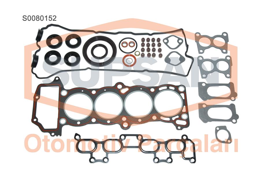 SUS-S0080152 Tam Takim Conta Keceli Supap Lastikli Skcli ( Nissan  Primera 1.6 16v Eng. (Ga16s) Eski Motor )