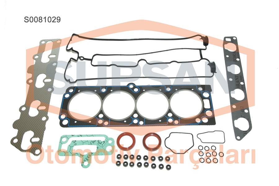 SUPSAN S0081029 Conta Üst Takim Opel Vectra 2.0i 16v(Eng. X20xev/ X22xe) Keçeli, Supap Lastikli - Skc Li