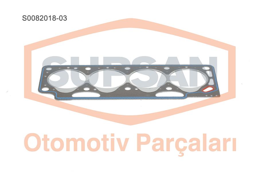 SUPSAN S0082018-03 Conta Silindir Kapak Renault Kangoo-Express 1.9d-R19 1.9d (Eng. F8q Eski Motor) 3 Çentik - Saclı Öze
