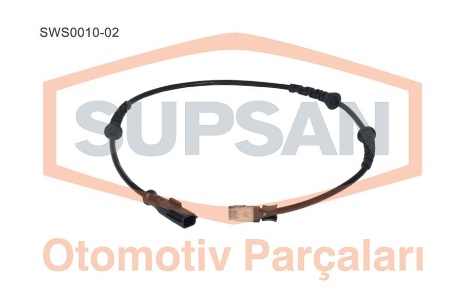 SUPSAN SWS0010-02 Sensör Abs Renault Clio Iii 1.5 Dci K9k764-770 1.6 16v K4m800 1.2 16v D4f740 - Modus 1.4 16v