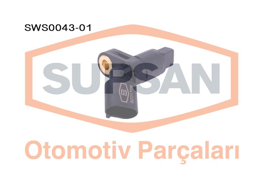 SUPSAN SWS0043-01 Sensör Abs Vw Bora 14 Ahw-Akq-Ape-Axp-Bca- 1.6 Aeh-Akl-Apf-Avu-Bfq-Atn-Aus-Azd-Bcb - Golf Iii 1.
