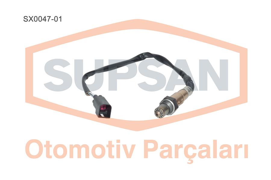 SUPSAN SX0047-01 Oksijen Sensoru Ford Fiesta Vi 08>Fusion 1.4 02>08 Ka 1.3 I 02>08 Zetec Mazda 2 02>