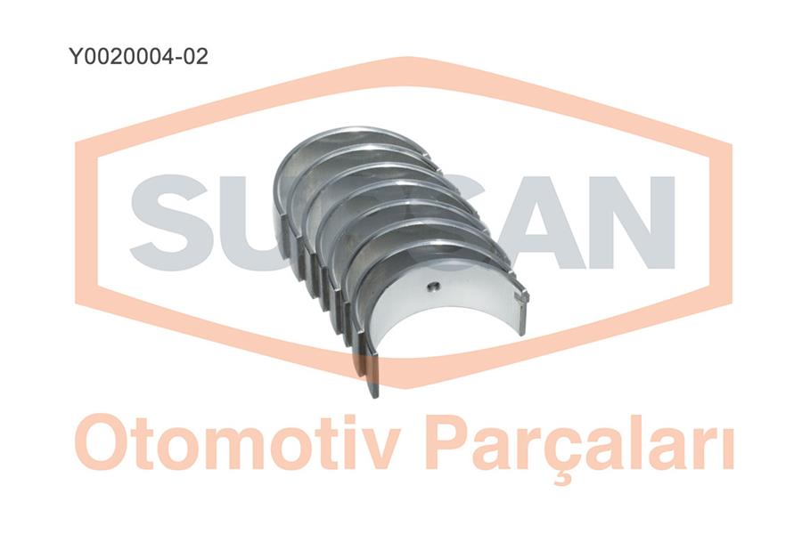 YENMAK 21-M0069-025 Ana Yatak 0.25 Fiat Palio-Albea-Fiorino-Doblo-Punto-Panda-Brava Alfa Romeo Mito 09> Giulietta 11>20 Lancia Ypsilon 09> 1.2 1.4 1.4tb