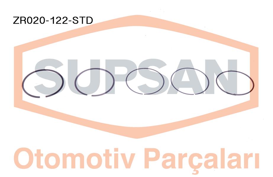 SUPSAN ZR020-122-STD Segman Audi A1 1.4 Tsi 16v Eng. Caxa - A1 1.4 Tfsi 16v Eng. Cnva - A3/S3 1.4 Tsi 16v Eng. Caxc -