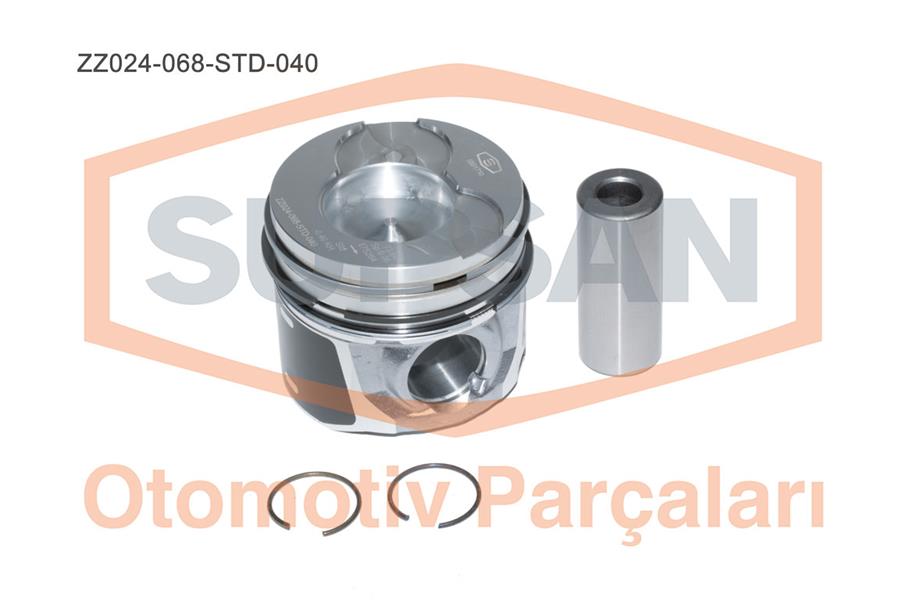 SUPSAN ZZ024-068-STD-040 Piston Ford Fiesta / Fusion 1.4 Tdci Duratorq 8v Eng. Dv4 68bg 2002 >