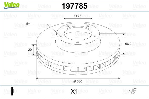 VALEO 197785 Fren Diski Arka Bmw F30 F31 F34 F35 F32 F33 F36