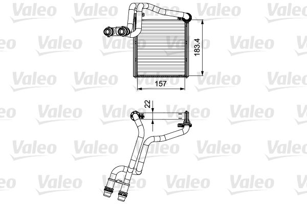 VALEO 811536 Kalorifer Radyatörü Golf Vi-Jetta