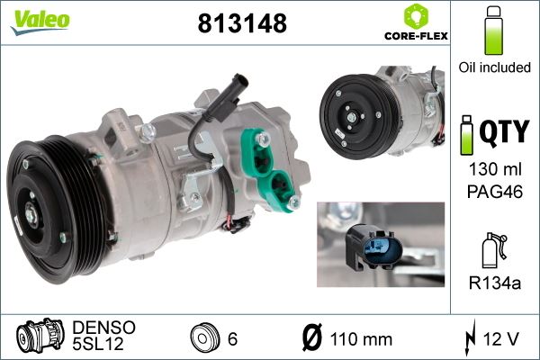 HLL-8FK 366 201-341 Klima Kompresoru E84-E87-E90-E92-E93
