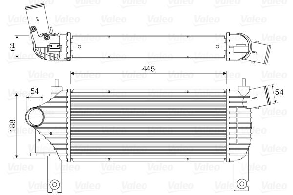 HLL-8ML 366 340-311 Turbo Radyatoru Nissan Navara Np300 - Pathfinder 2.5 Dci 05- (Sensorlu)