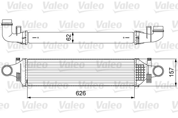 KALE-352020 Intercooler Benz A-Class B-Claas Cla Gla-Class - Infiniti Q30 Qx30 Intercooler Al Pl Brz