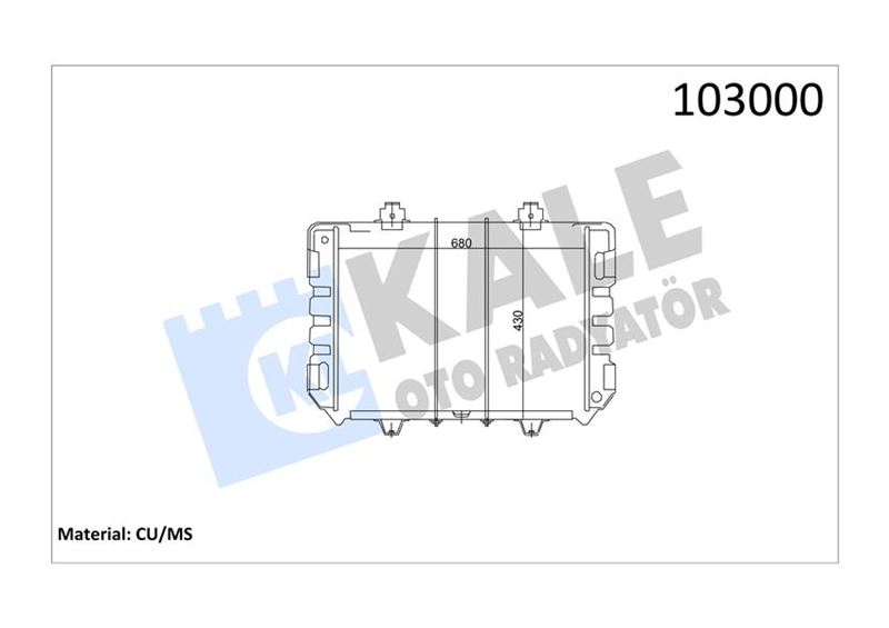 KLR-0204142PA Su Radyatoru 2 Sira Pa  (Ford  Transit 2.5 Diesel)