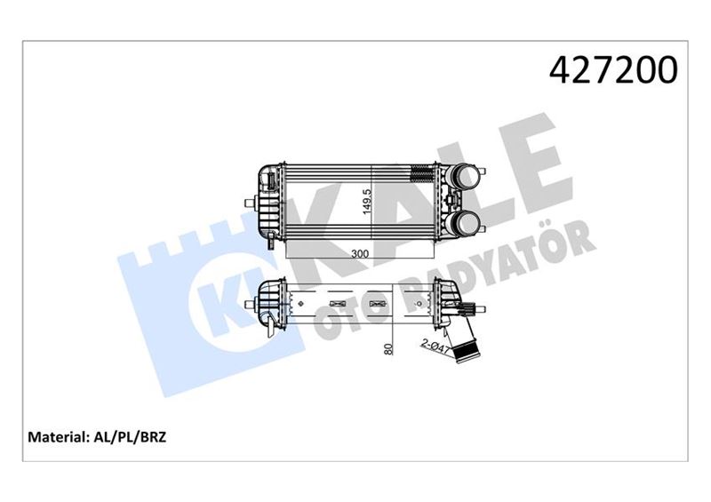 VAL-818539 Turbo Radyatoru Transit Tourneo