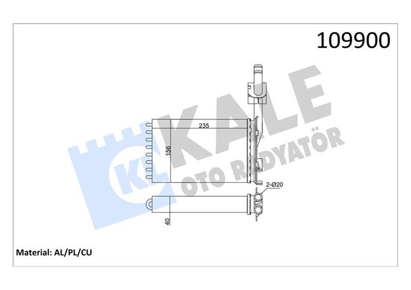 NRF 58620 Kalorifer Radyatörü  R21