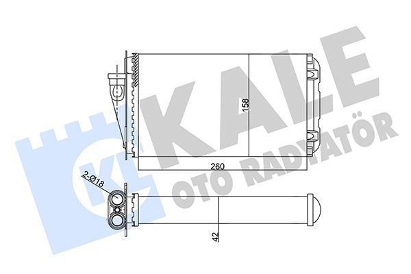 KAL 352030 Kalorifer Radyatörü Mekanik Alfa Romeo 145-146
