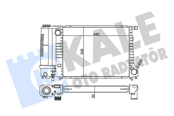 KALE 351865 Motor Su Radyatoru Bmw M30 M43 M44 M52 M20 M50 E30 E36