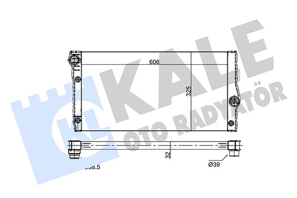 HLL-8MK 366 301-821 Radyator N54-N55  -  F01-F02-F10