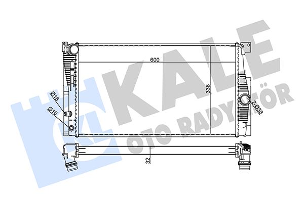 KALE 355005 Motor Su Radyatoru Bmw N20 F07 F10 F11 F18