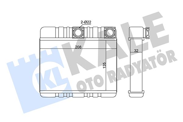 NIS-70514 Kalorifer Radyatoru N40-N42-N45-N46-M43-M47-M52-M54  -  E46-E83