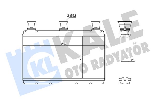 KALE 352075 Kalorifer Radyatoru Bmw E60 E63 E64