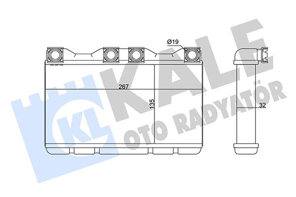 KLR-352070 Kalorifer Radyatoru (Bmw  7 (E38) (94-01) (At/Mt) (Klimali)