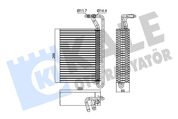 KALE 350115 Evaporator Bmw E46 E83