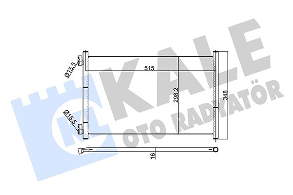 KALE 350560 Klima Kondenseri Fiat Punto Ii 1.8i-1.9 D-Jdt 99-03 Oto.-Mek.