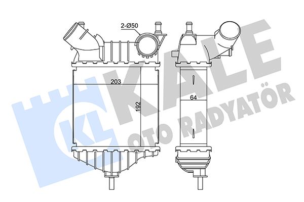 KALE 352350 İntercooler Punto 1.9 Jtd 99 >