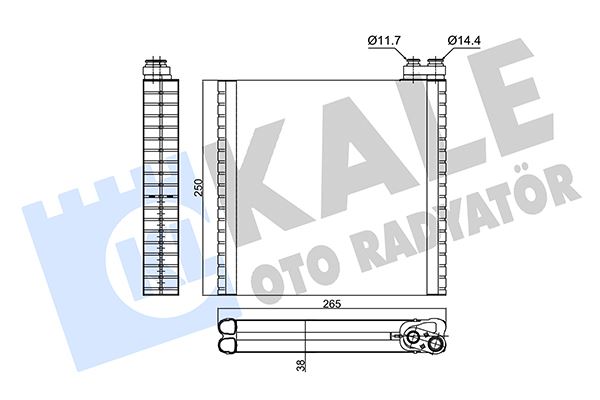 48-1801 Klima Evaporatoru 221x240x38 Fiat Ducato 2.2 Mjt - 2.3 Mjt - 3.0 Mjt 2006-2014