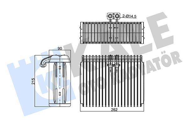 KALE 349985 Evaporator Alfa Romeo 145-146-Fiat Brava-Bravo I /Coupe-Marea-Multipla