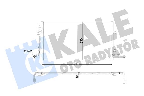 KALE 350585 Klima Radyatoru Kondanser Fiesta Fusion 1.25 1.4 1.6 1.4tdci 02 08 Mazda 2 125 1.4