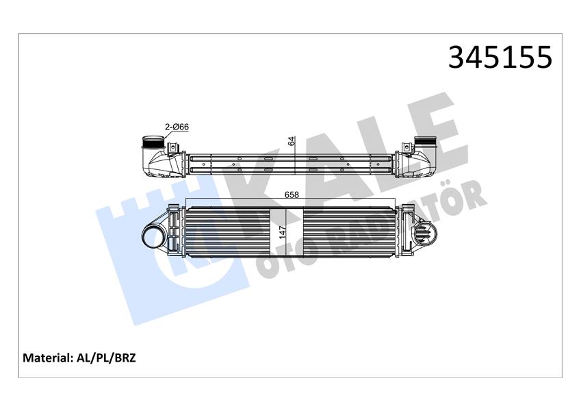 FOR-6G91 9L440 CD N Ara Sogutucu Ford Focus (C346) 2011-2015