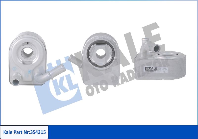 KALE 354315 Motor Yag Sogutucusu Komple 1.6 Zetec 16v Focus Ii Iii 04>14 Mondeo Ii Iii 1.6 Zetec 16v 07>14 Ecosport 14> 1.5 Ti