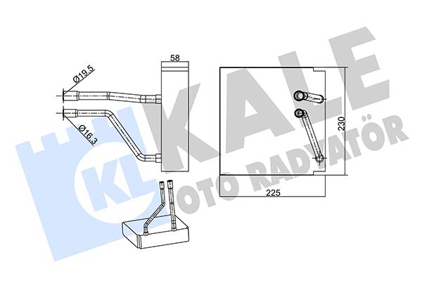 KALE 349995 Klima Evaporator Ford Fiesta 02>