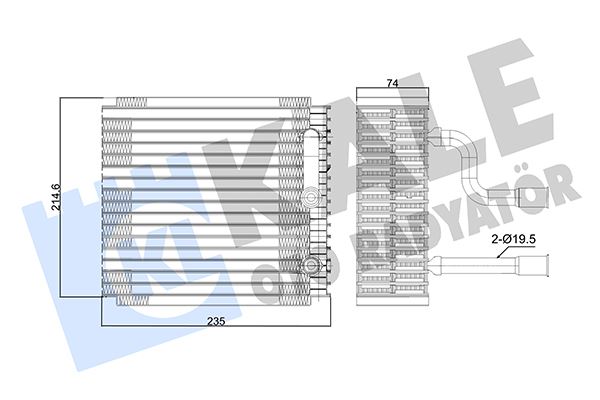KALE 350005 Evaporator Ford Focus-Connect 98>