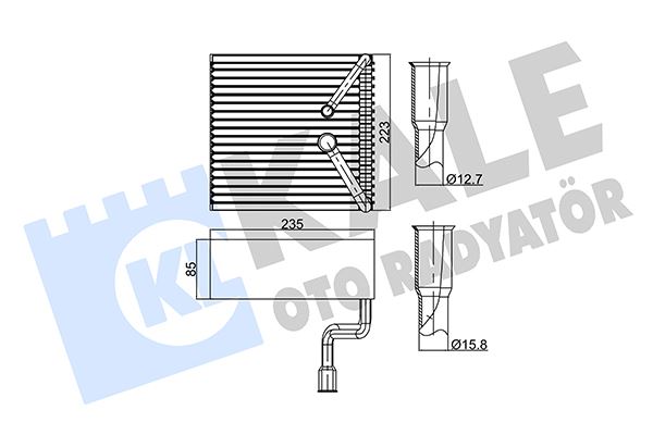 KALE 350010 Kalorifer Radyatoru Evaparator Ford Mondeo 93>