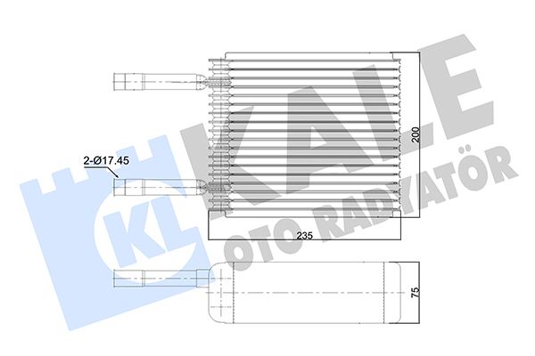 KALE 350015 Evaporator Ford Fiesta-Ka 96>