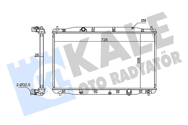 16-2024B Su Radyatoru  Brazing Honda Cr-V Iii 2.2i Ctdi M-T Ac+/- 2006-2012