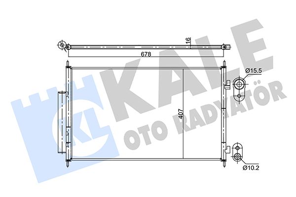 43-2034 Klima Radyatoru Honda Hr-V 1.5 I-Vtec, 1.6 I-Dtec 2015-