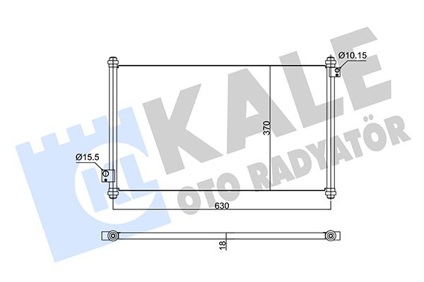 KALE 350595 Kondenser Al/Pl/Brz Accord Vi